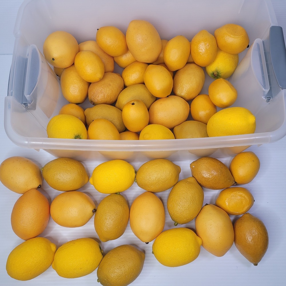 Fake Faux Lemons Bulk Set Yellow Artificial Fruit Home Decor Decor Props - Picture 1 of 6